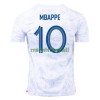Maillot de Supporter France Mbappé 10 Extérieur Coupe du Monde 2022 Pour Homme